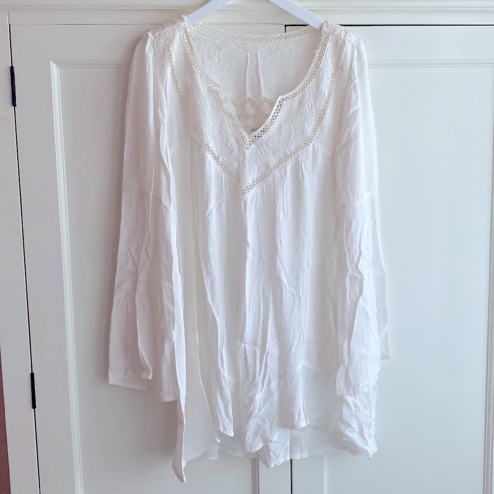 L*space Northern Star Tunic, White, Size: XS